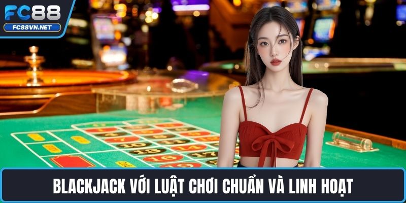 Blackjack với luật chơi chuẩn và linh hoạt