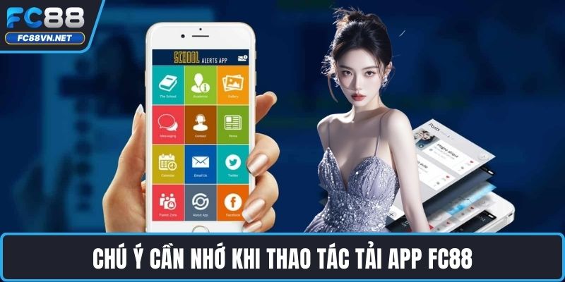 Chú ý cần nhớ khi thao tác tải app FC88