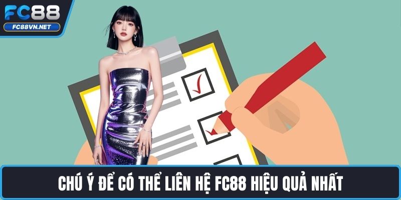 Chú ý để có thể liên hệ FC88 hiệu quả nhất 