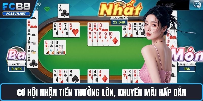 Cơ hội nhận tiền thưởng lớn, khuyến mãi hấp dẫn