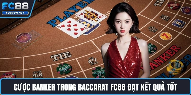Cược Banker trong Baccarat FC88 đạt kết quả tốt