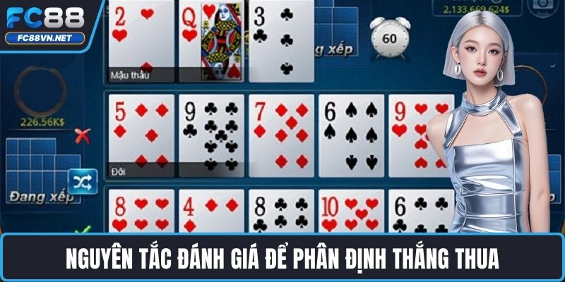 Nguyên tắc đánh giá để phân định thắng thua Nguyên tắc đánh giá để phân định thắng thua