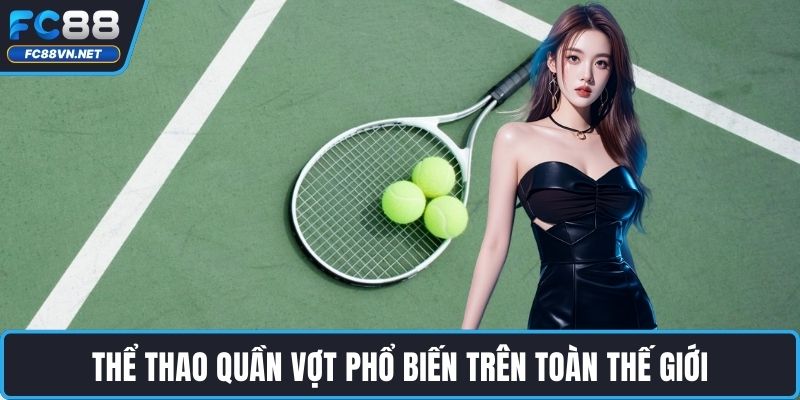 Thể thao quần vợt phổ biến trên toàn thế giới